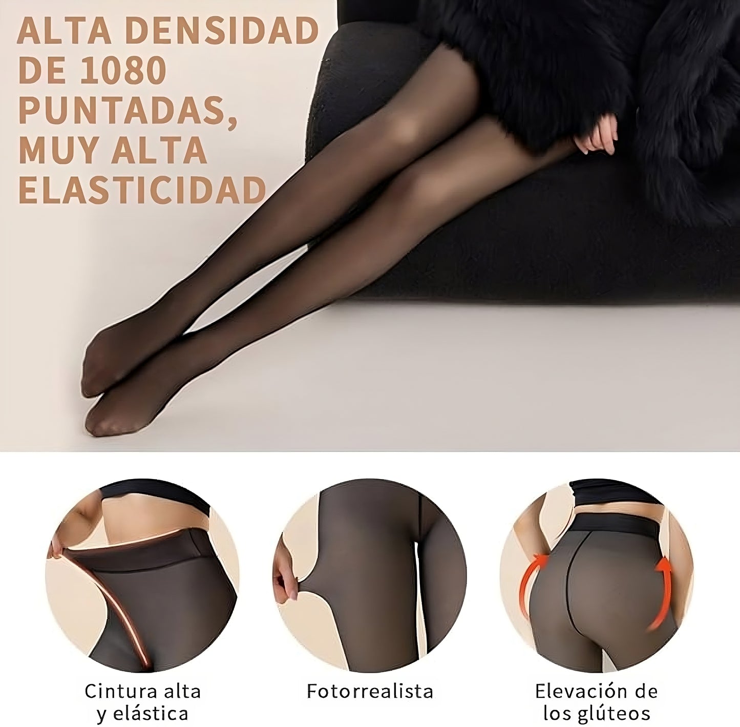 Pantimedias Térmicas de Alta Elasticidad para Mujer